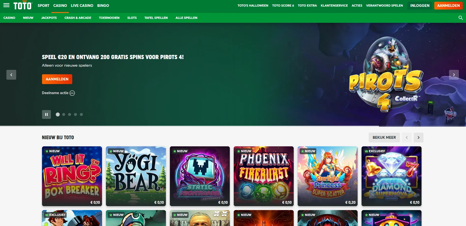 TOTO Casino Overzicht